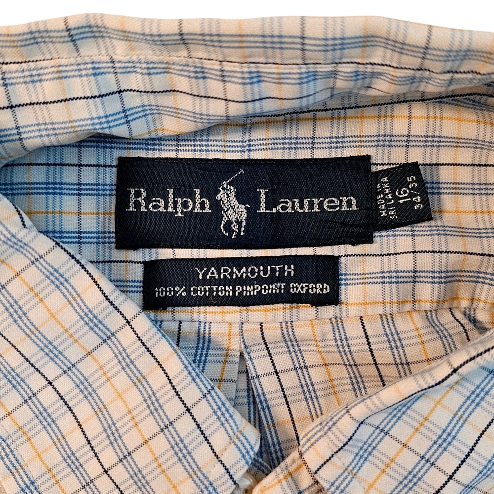 Ralph Lauren Yarmouth Oxford Pinpoint Button Down Shirt Men 16-34 Pony Logo